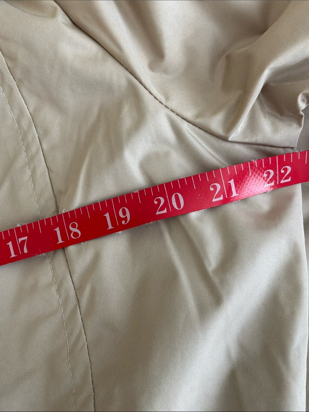 Urban Republic Light Beige Trench rain coat with belt size L - Picture 5 of 6